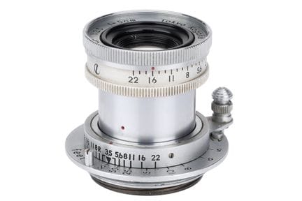 Ein Tokyo Kogaku Topcor /3,5 50-mm-Objektiv, Leica
