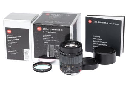 Objectif Leitz Summarit-M f/2,5 90 mm, noir, n° de