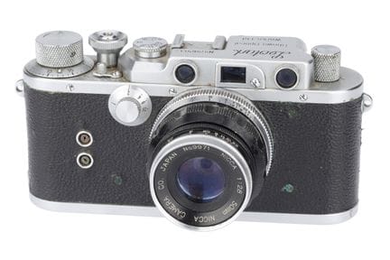 Eine Leotax S-Entfernungsmesserkamera, 1952, verch