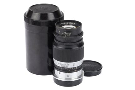 Objectif Leitz Elmar f/4 90 mm, noir/chrome, n° de