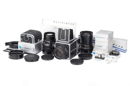 Ein Hasselblad 500C/M Mittelformatkamera-Set, 1976