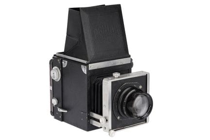 Eine Primar VEB Görlitz Reflex-Primar 4x5 Spiegelr