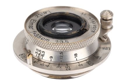 Objectif Leitz Elmar f/3,5 35 mm, nickel, n° de sé