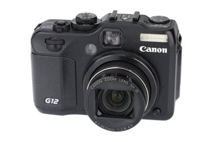 Eine Canon G12 Kompakt-Digitalkamera, schwarz, Geh