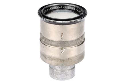 Ein Ernemann Ernostar Anastigmat f/2 100-mm-Objekt