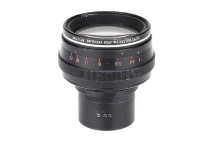 Ein Bausch &amp; Lomb Super Baltar f/4 9"-Filmobje
