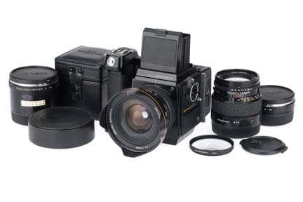 Eine Zenza Bronica SQ-Am Mittelformatkamera, 1983,