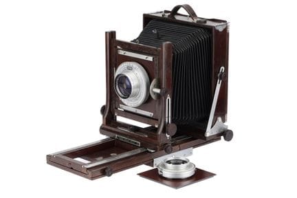 Eine Agfa Ansco Ground Type C-1 10x8 Großformatkam
