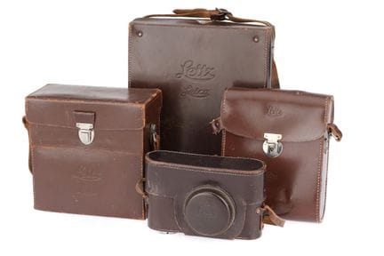 Une gamme de mallettes pour appareils photo Leica,