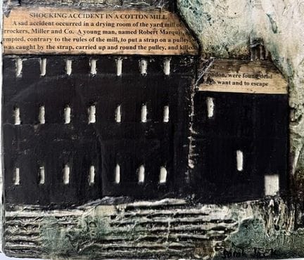 SARAH JACK, OLIO E TECNICA MISTA SU TAVOLA
Montato