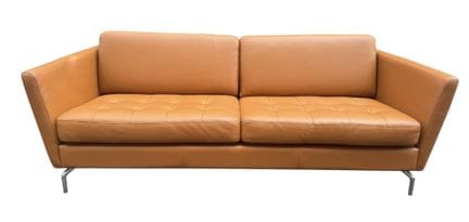 BOCONCEPT, DIVANO IN PELLE MARRONE CHIARO MODELLO 