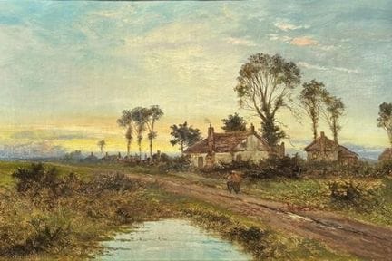 DANIEL SHERRIN, 1868-1940, OLIO SU TELA
Paesaggio 