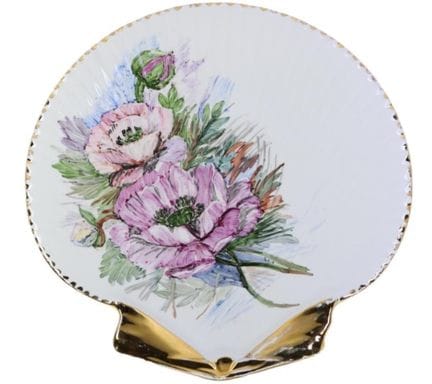 WEDGWOOD, EIN HANDBEMALTES UND VERGOLDETES TELLER 