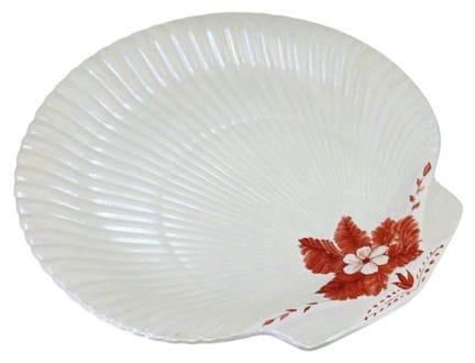 WEDGWOOD, EIN HANDBEMALTES TELLER MIT LUSTER-Glasu