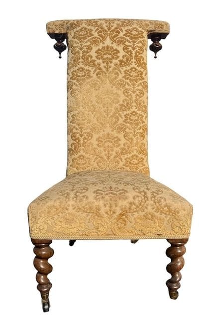 SEDIA VICTORIANA DEL XIX SECOLO IN LEGNO DI PALISA