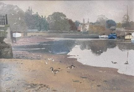 IAN WILDGOOSE, BRITANNICO OLIO SU CARTA,  PAESAGGI