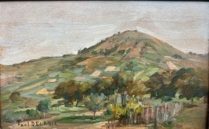 PAUL LOUIS DELANCE, 1848 - 1924, OLI SU PANNELLO D