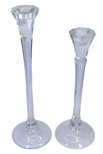 JOSEF RIEDEL, DOS CANDELABROS DE CRISTAL DEL SIGLO