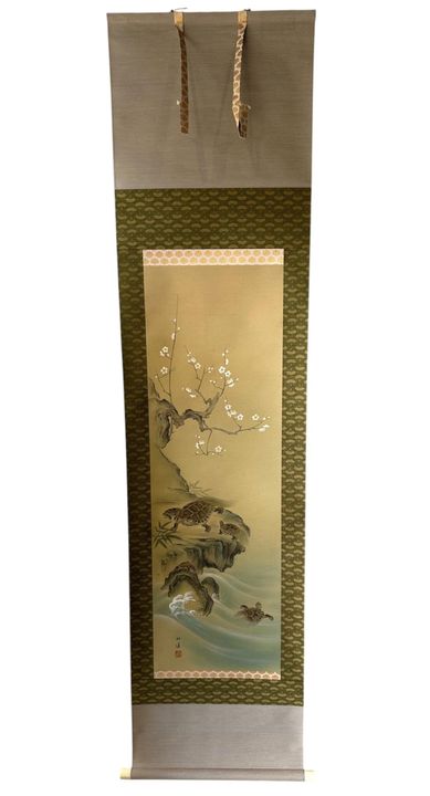 JAPANISCHER WANDBEHANG, DER SCHILDKRÖTEN UND EINEN