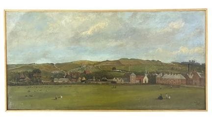 C.C. HALL, DIPINTO A OLIO SU TELA DEL XIX SECOLO
P