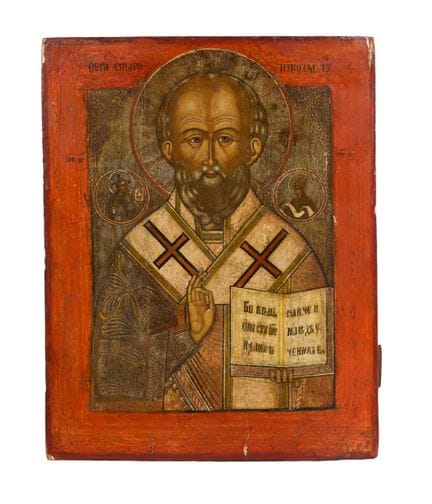 ICON “SAINT NICHOLAS”
Russia, late 19th century
Te