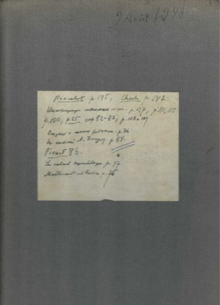 [MANUSCRIPTS]
ARCHIVES of Dimitri RIABOUCHINSKY
RI