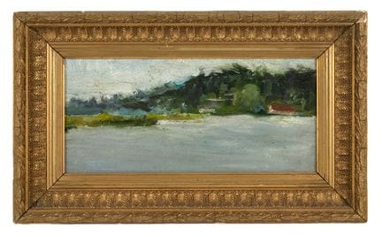 RUSSIAN SCHOOL, 19th century
Landscape
Oil on card