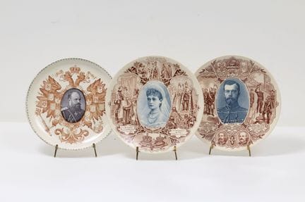 [FRENCH-RUSSIAN ALLIANCE]
Two commemorative plates