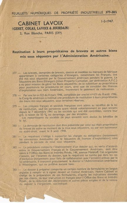 [PATENTS]
ARCHIVES of Dimitri RIABOUCHINSKY
RIABOU
