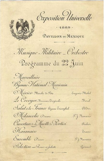 [EXPOSITION UNIVERSELLE]
PROGRAMME of the concert 