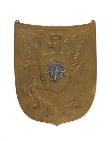 PLAQUE from the Warsaw Military Hospital
Engraved 