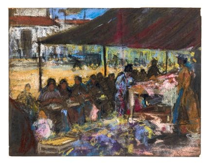 ALTMANN Alexandre (1878–1932)
A Market Scene
Paste