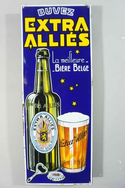 搪瓷牌
品牌：Extra alliés
编号：T.P. BRUXELLES 359-45A-1932