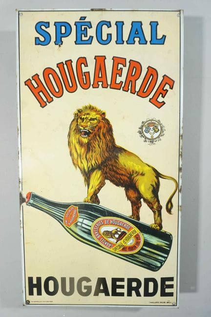 搪瓷牌
品牌：Spécial hougaerde
税号：T.P. BRUXELLES 359-632