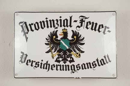 REPLICA 拱形搪瓷牌
品牌：Provinzial-Feuer-Versicherungsans