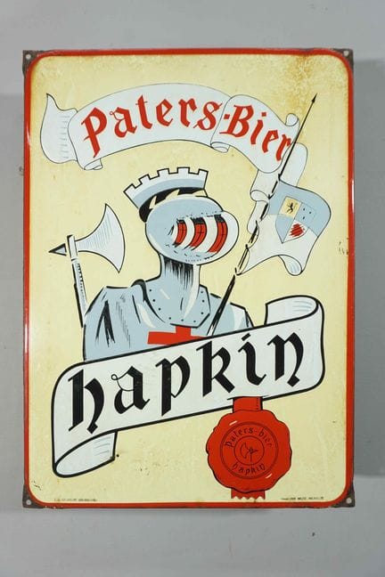 搪瓷盘
品牌：Paters bier Napkin
税号：T.P. 布鲁塞尔 359-388-195