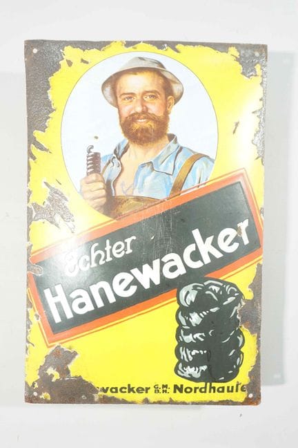 搪瓷牌
品牌：Echter Hanewacker
价格：-
搪瓷厂：-
尺寸：高59×39