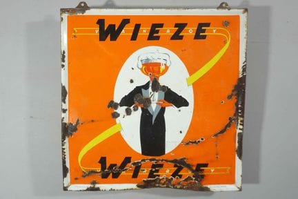 搪瓷牌
品牌：Wieze
税号：TP BRUXELLES 359-11
搪瓷厂：布鲁塞尔比利时搪瓷厂