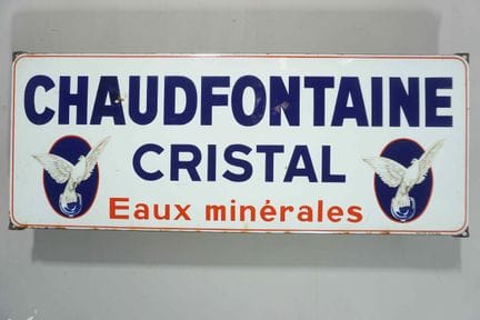 搪瓷牌“RESTAURATIONS”
品牌：Chaudfontaine cristal
税号：P.P