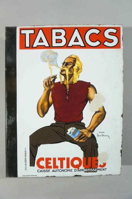 双面搪瓷板
品牌：Tabacs Celtiques
价格：-
搪瓷厂：EMAILLIE ALSNE 