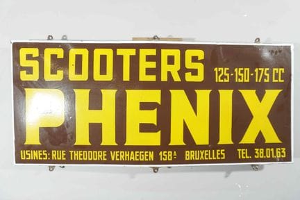 搪瓷牌
品牌：Scooters Phenix
价格：-
搪瓷厂：-
尺寸：高55×126