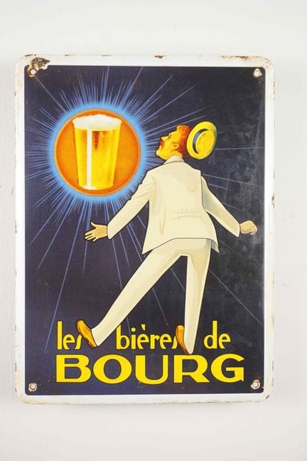 REPLICA 搪瓷牌
品牌：Les bières de Bourg
价格：-
搪瓷厂：-
尺寸：高