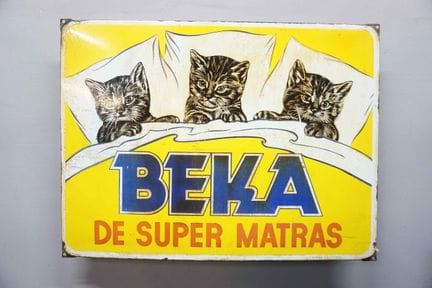 搪瓷牌
品牌：Beka de super matras
编号：T.P. BRUX. 372/32/1