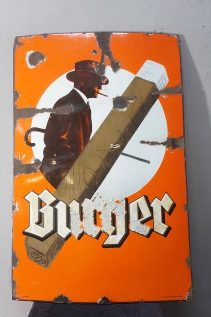 搪瓷牌
品牌：Burger
价格：-
搪瓷厂：Pyro-Email Boos Ortenberg/B