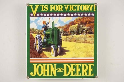 REPLICA 搪瓷牌
品牌：John Deere
价格：-
搪瓷厂：-
尺寸：高26×25