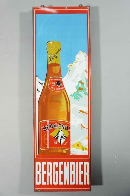 Placa esmaltada
Marca: Bergenbier
N.º de serie: T.