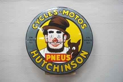 REPLICA 拱形搪瓷牌
品牌：Hutchinson
价格：-
搪瓷厂：-
尺寸：ø48,5