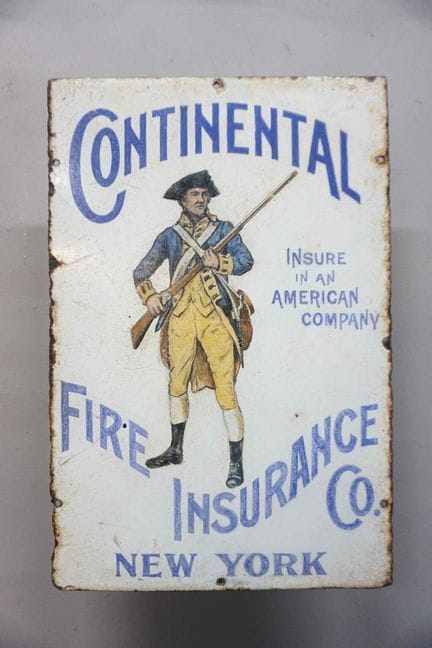 搪瓷牌
品牌：Continental Fire insurance
税费：-
搪瓷厂：-
尺寸：高4