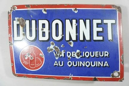 搪瓷牌
品牌：Dubonnet
税标：已缴税 布鲁塞尔 372/2???
搪瓷厂：EMAIL KOE