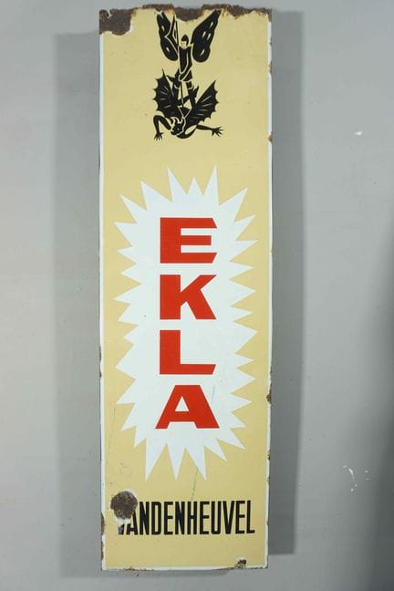 搪瓷牌
品牌：Ekla Vandenheuvel
税号：T.P. 布鲁塞尔 3????
搪瓷厂：EM